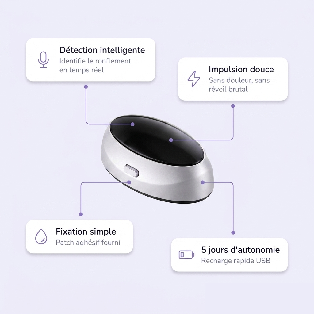 Nuctone Smart Night™ - Dispositif Anti Ronflement